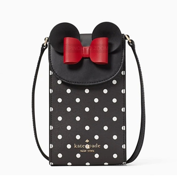 disney x kate spade new york minnie mouse north south flap phone crossbody - Picture 5 of 16
